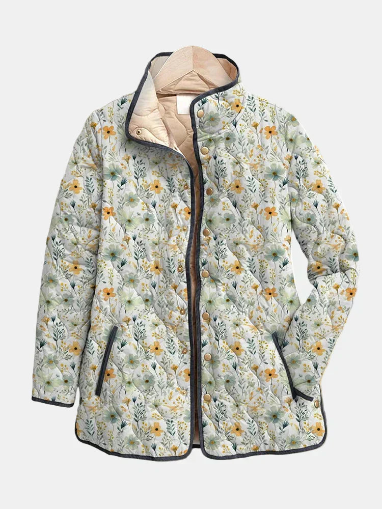 Pretty | Delightful Floral-Printed Quilted Jacket