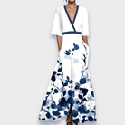 Katie | Elegant Floral a-Line Dress