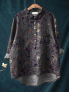 Chelsey | Women's Floral Art Print Casual Shirt