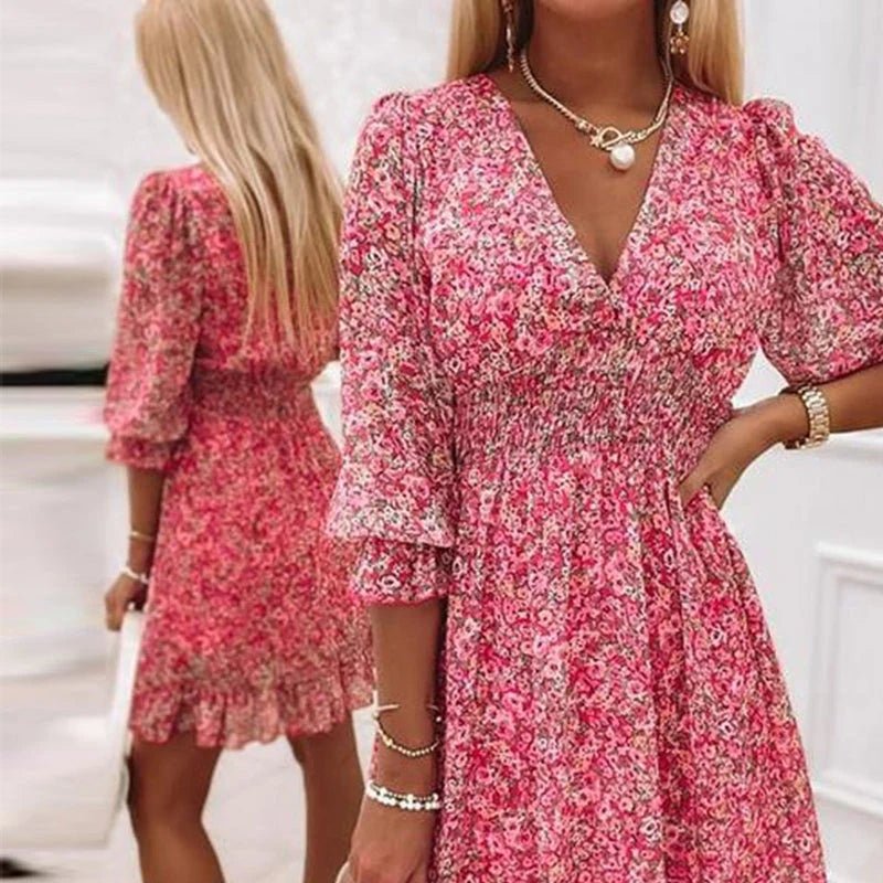 Trina | Elegant Floral Dress