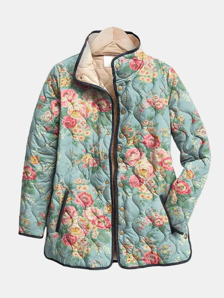 Juliet | Quilted Floral Print Jacket