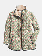 Ester | Vintage Floral Art Print Quilted Jacket