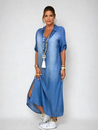 Alissa | Chic Denim Maxi Dress