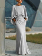 Stacey | Elegant V-Neck Backless Sleeve Dress