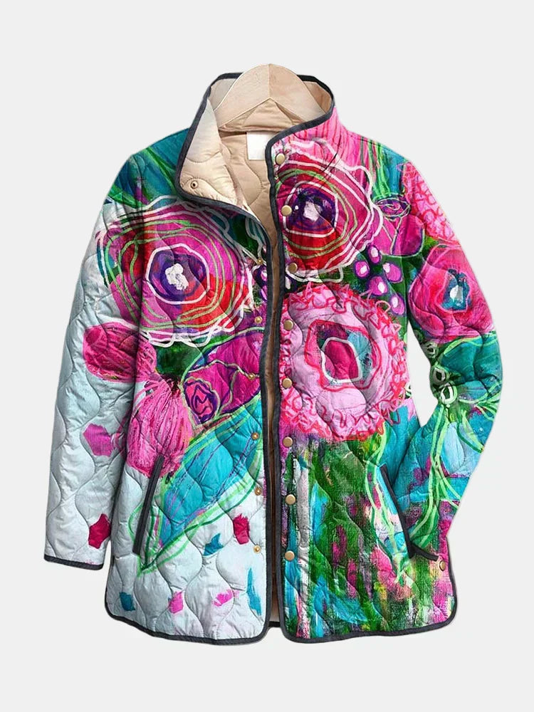Vicki | Elegant Floral Patterned Jacket