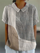Kimberly | Shirt with Abstract Dots and Lines