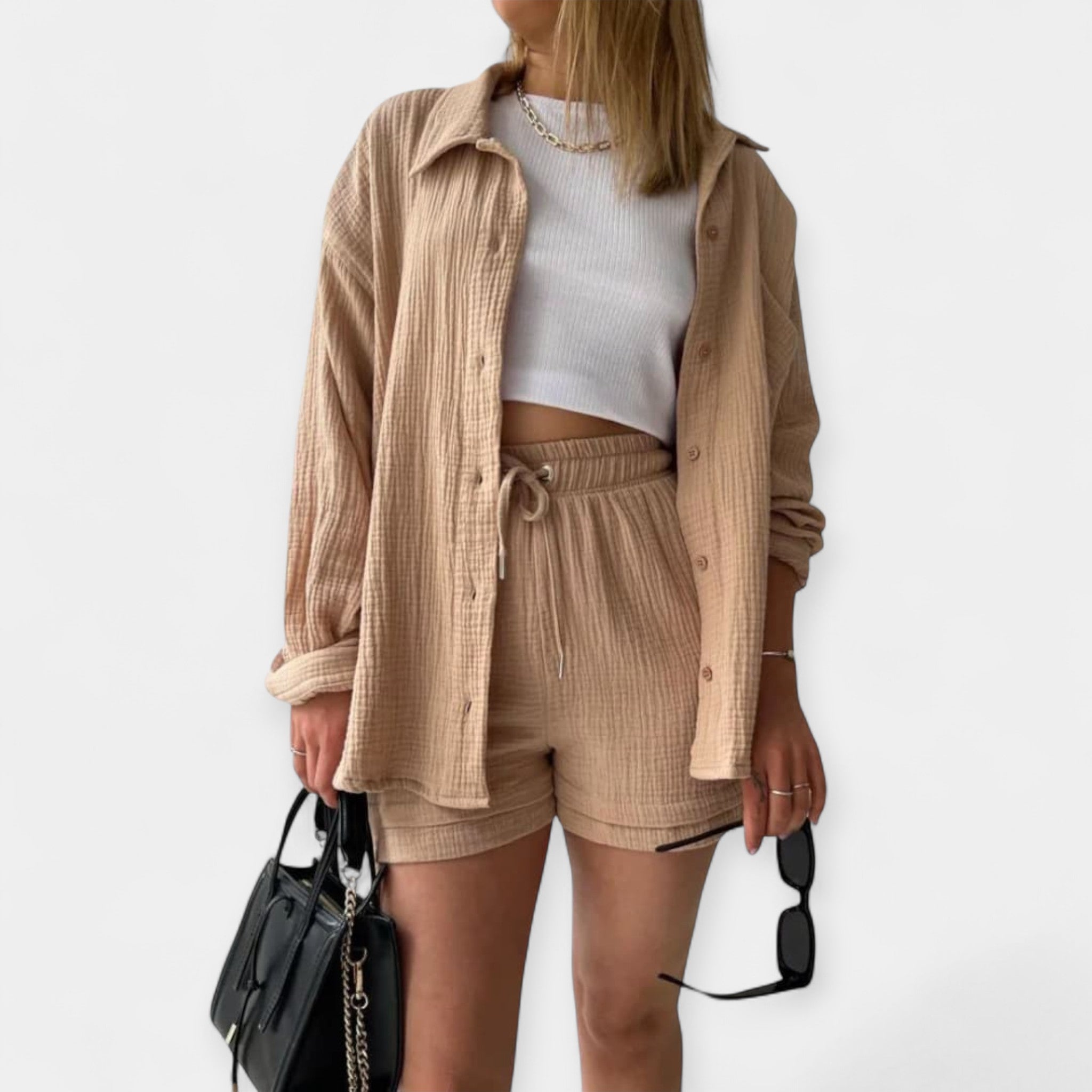 Beatriz | Color Summer Outfit - Top and Shorts
