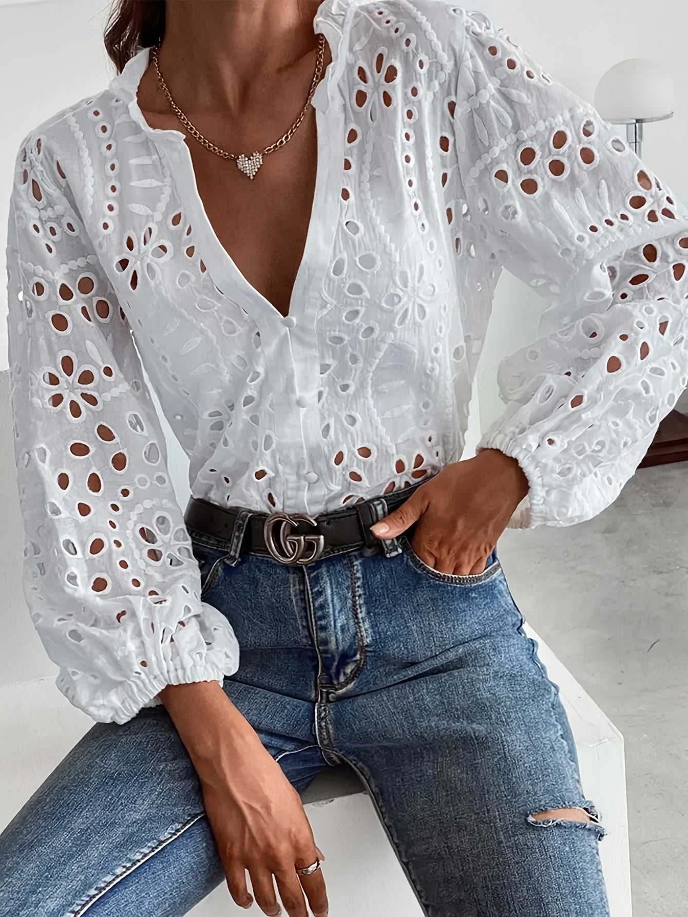 Betty | Floral Long-Sleeve Blouse