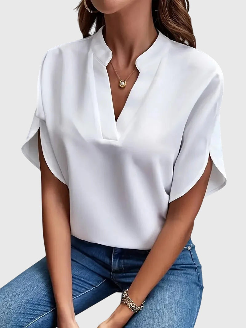 Lorena | Soft and Elegant V-Neck Shirt