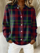 Shelley | Checked Hoodie Blouse