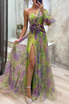 Kimberly | Summer Escape Beauty Floral Pleated Maxi Dress