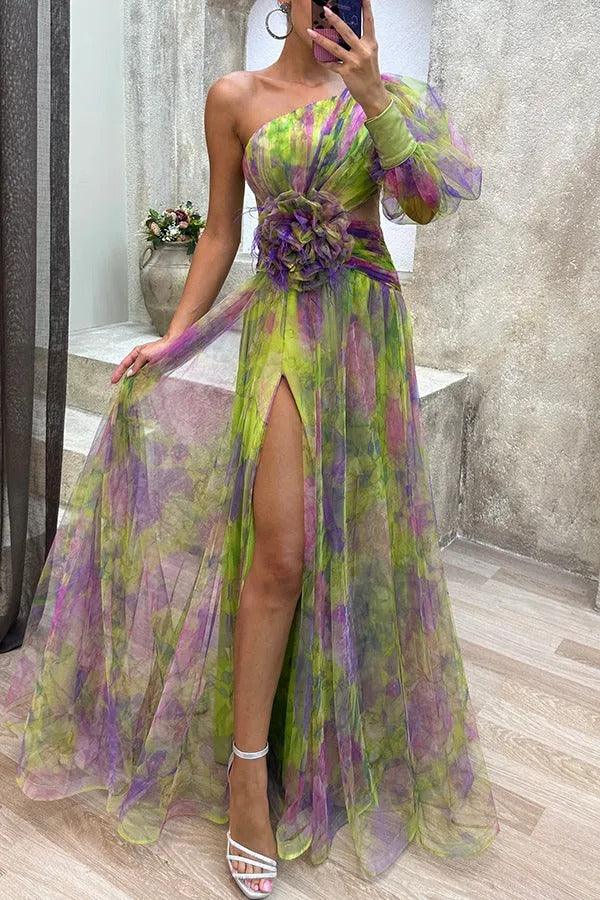 Kimberly | Summer Escape Beauty Floral Pleated Maxi Dress