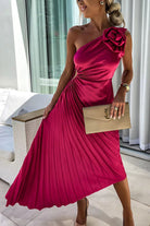 Jessie | Elegant Floral One-Shoulder Maxi Dress