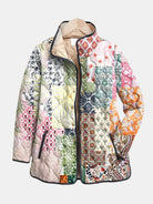 Mirian | Casual Floral Print Quilted Jacket