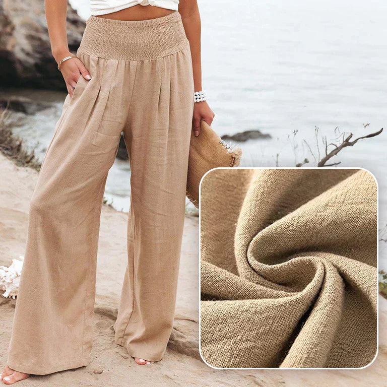 Juanita | High Waist Cotton Pants