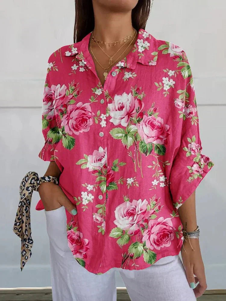 Alba | Rose Floral Blouse