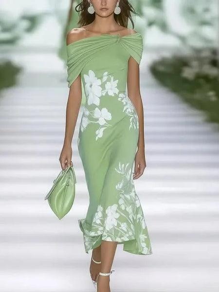 Jazmine | Elegant Floral Print Dress