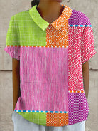 Dania | Colorful Patchwork Shirt