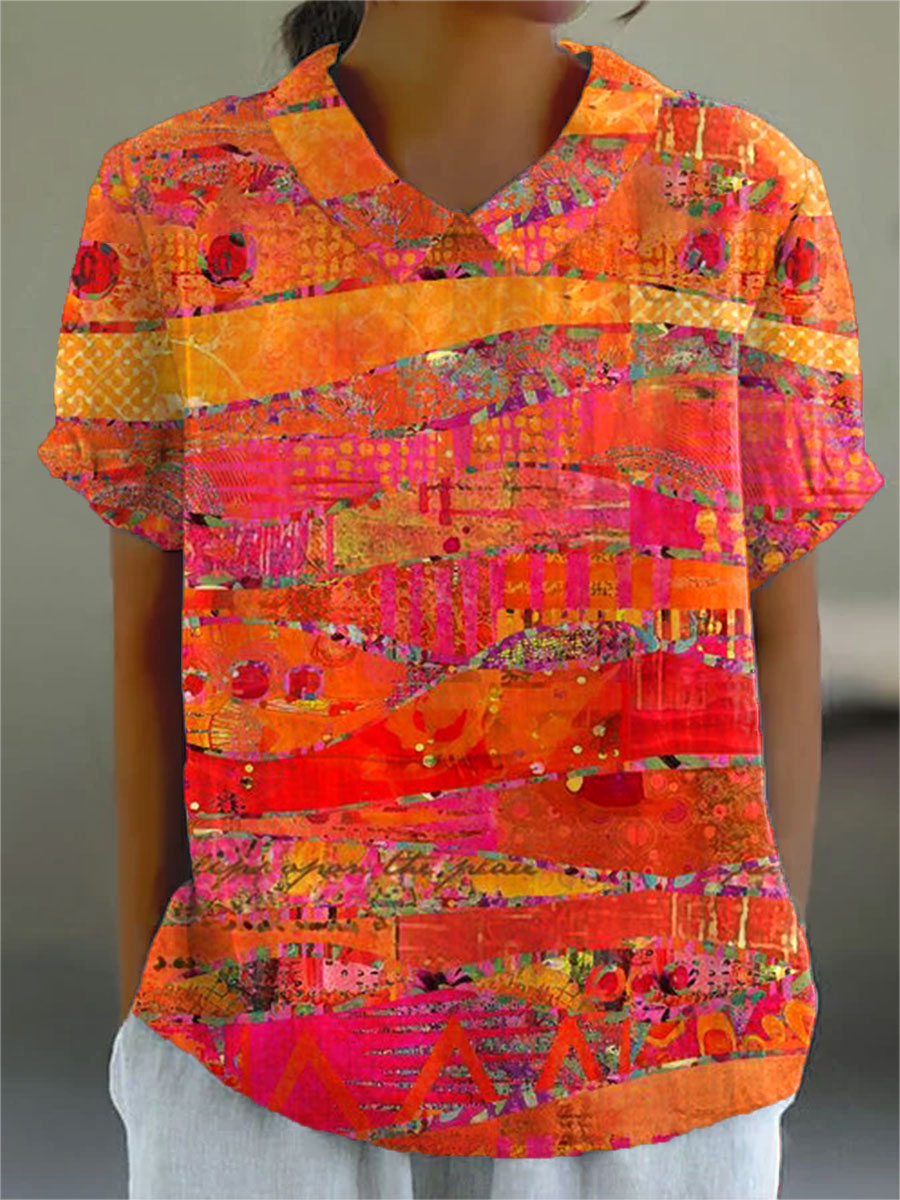 Jennie | Abstract Print Shirt