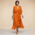 Gabi | Effortlessly Flattering Dress-Orange