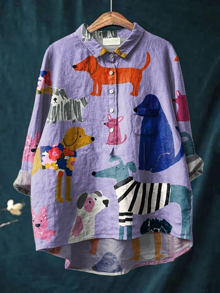 Madeline | Colorful Pups Shirt