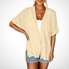 Cyndi | Stylish Flowy Short Sleeve Cardigan