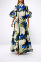 Mindy | Elegant Watercolor Maxi Dress