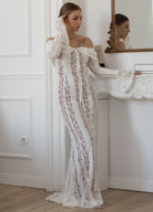 Juliet | Lace Maxi Dress – White