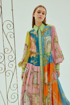 Jessie | Multi-Hued Designer Maxi Dress