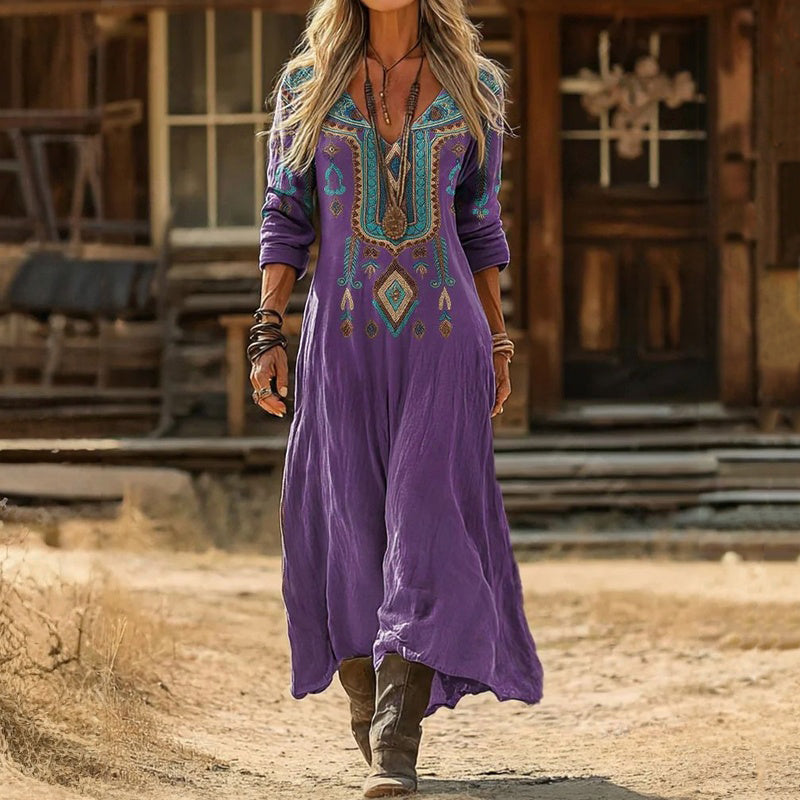 Adela | Vintage-Inspired Long Sleeve Casual Dress