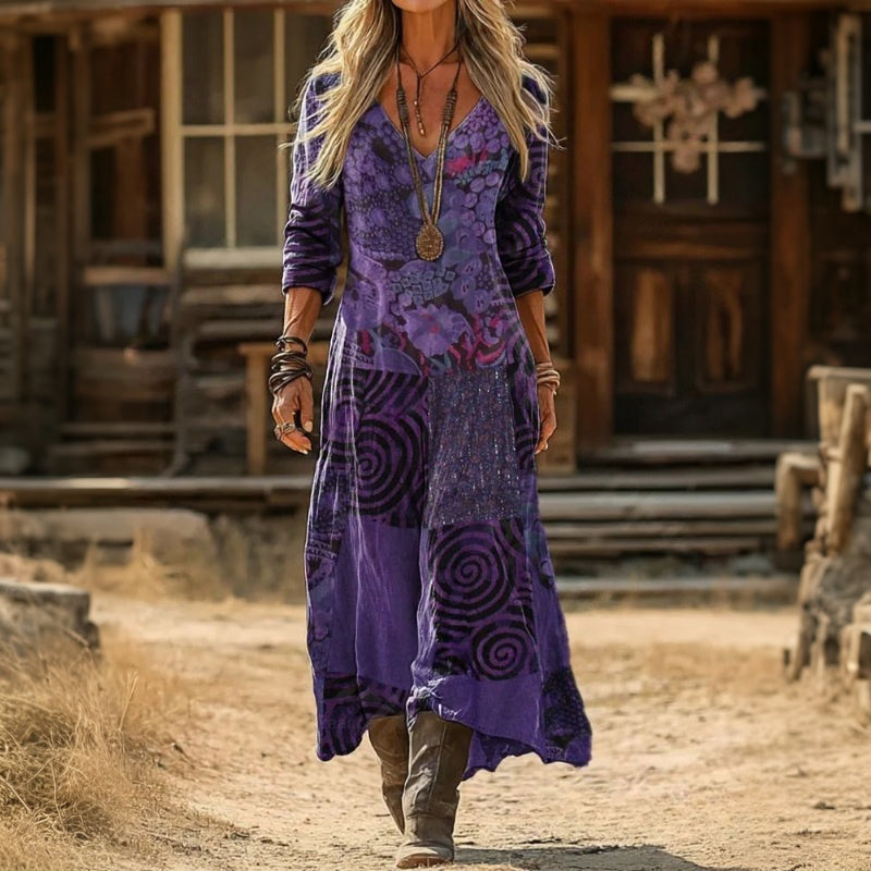 Bobbi | Vintage-Inspired Long Sleeve Casual Dress