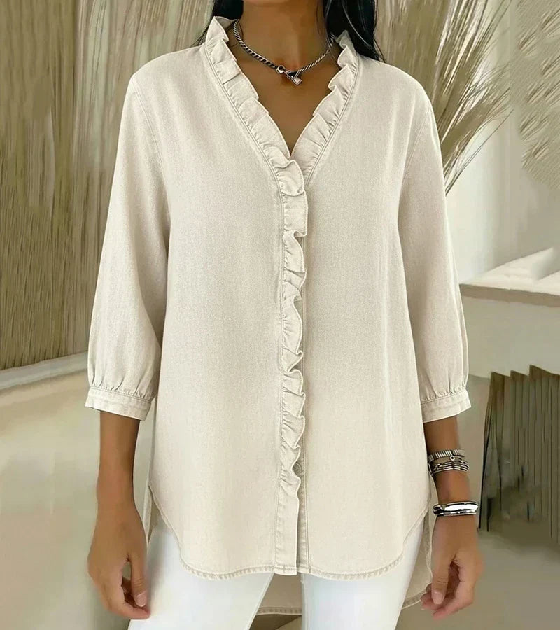 Margo | Elegant Denim Blouse