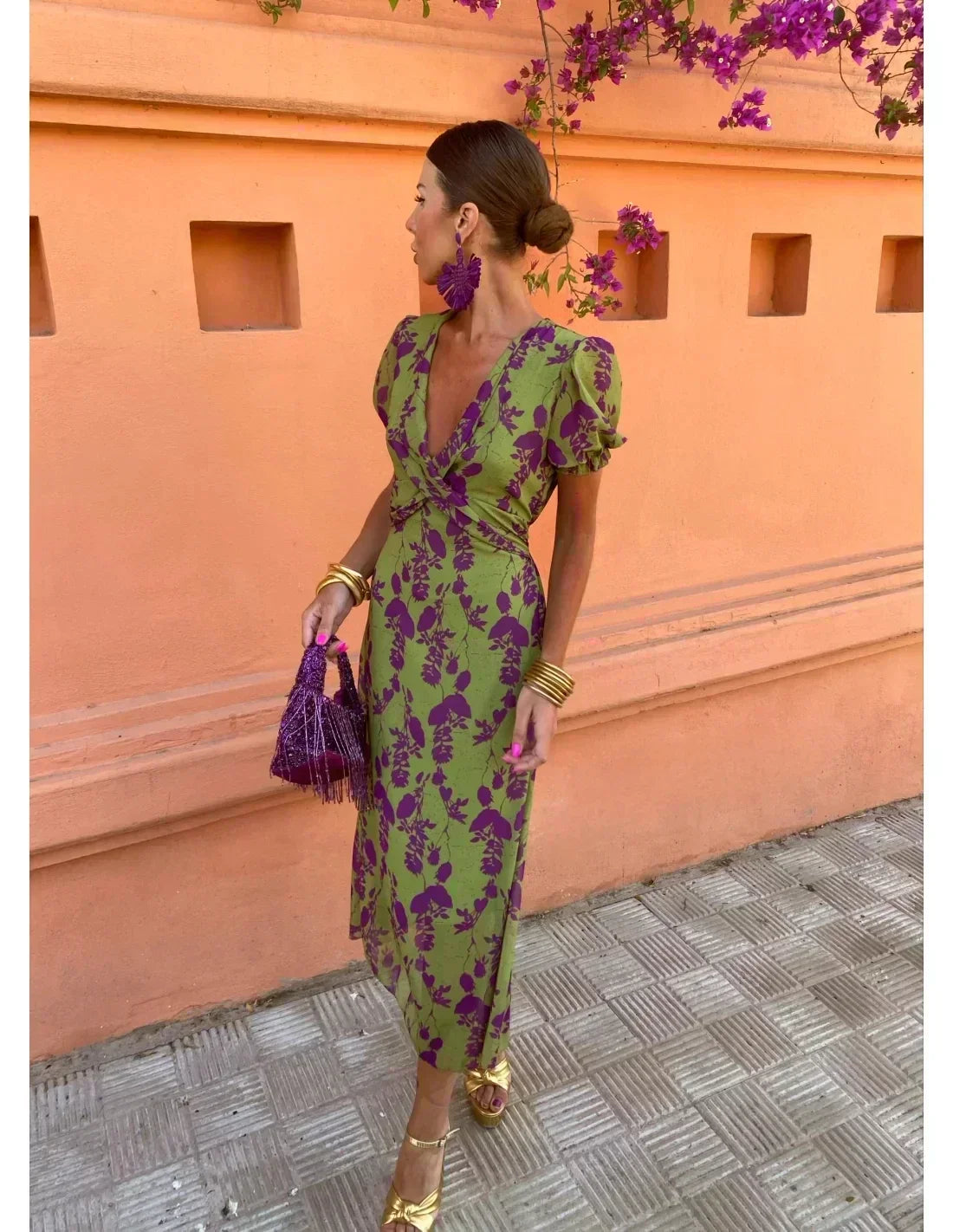 Barb | Colorful Summer Print Dress
