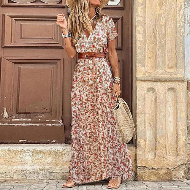 Bobbie | Long Ibiza Pleated Dress