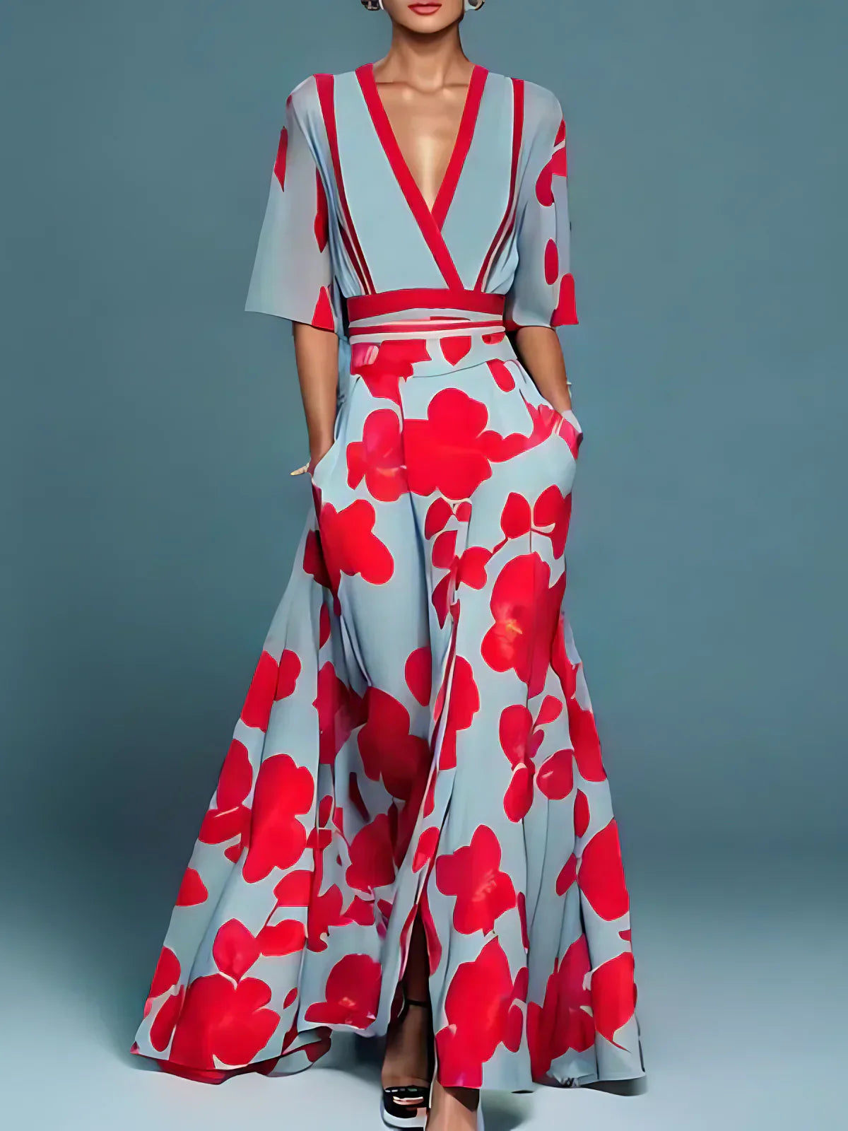 Francisca | Floral Midi Dress