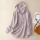 Blanca | Lightweight Hoodie with Buttons