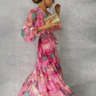 Maureen | Wrap Dress with Floral Print