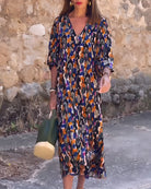 Kristin | Retro Printed Dress