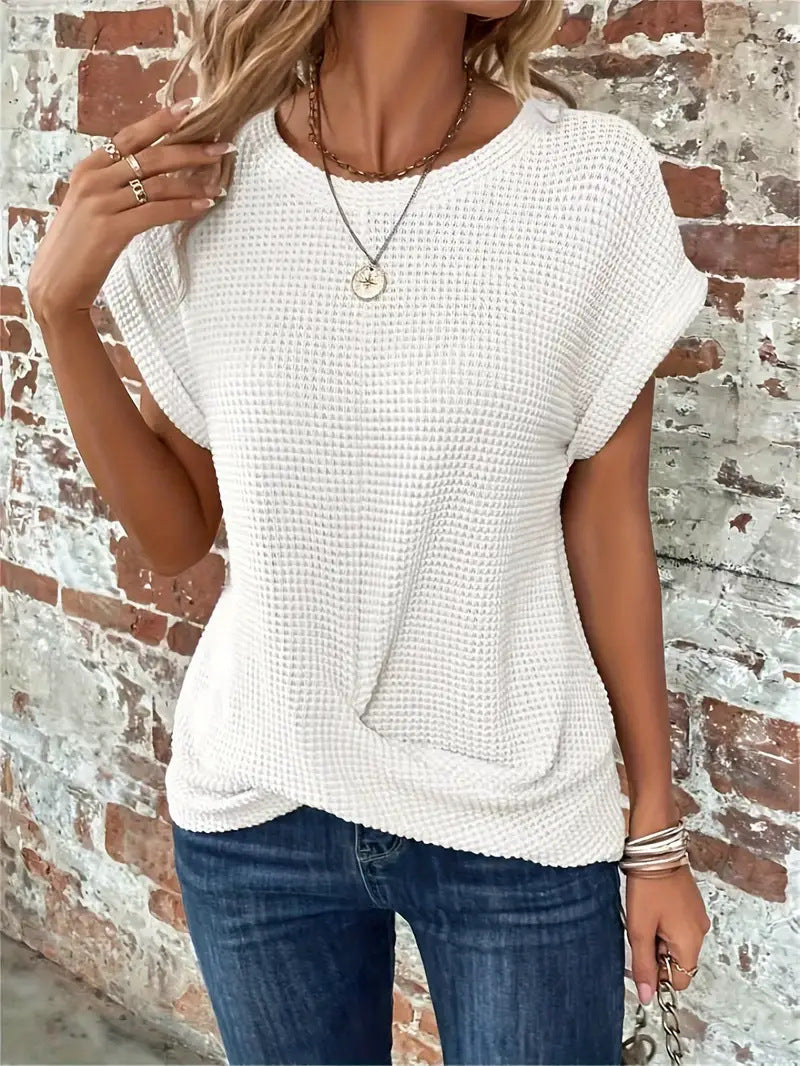 Nery | Waffle Knit Casual Tee