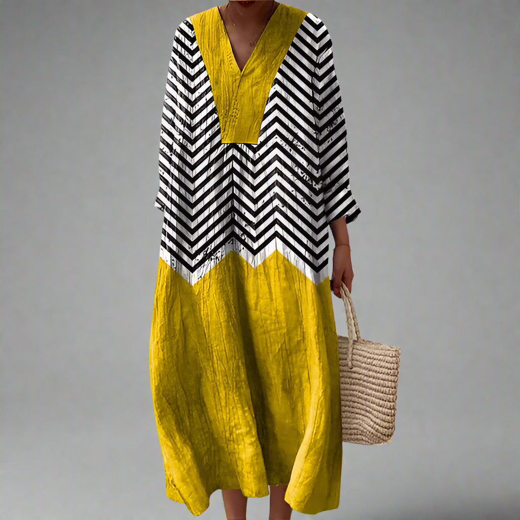 Kristine | Elegant Geometric Dress
