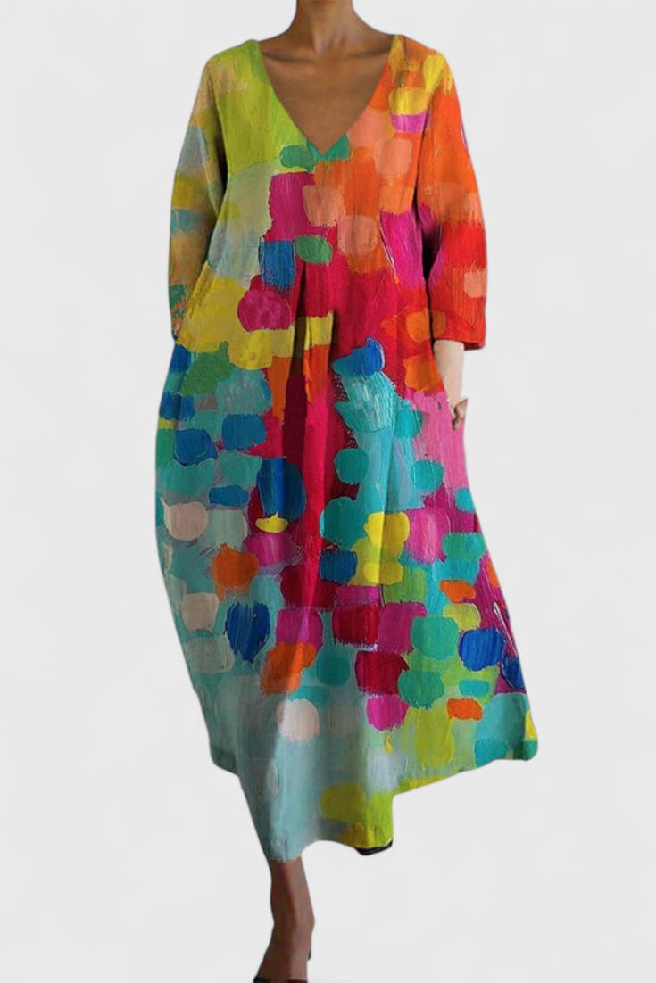 Lilly | Comfortable V-Neck Dress