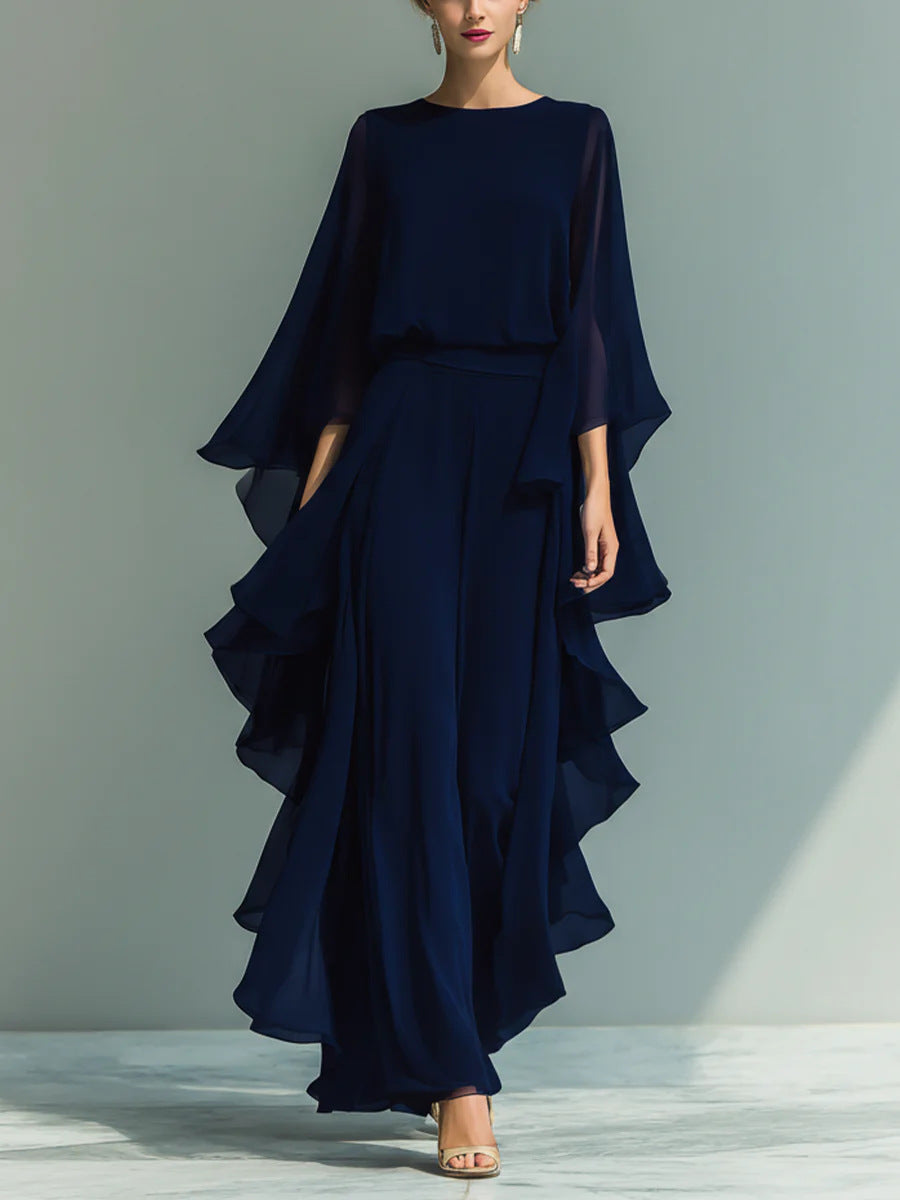 Callie | Elegant Flowing Evening Jumpsuit