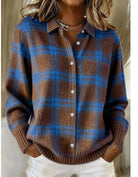 Marisela | Soft Hoodie Blouse with Check Pattern