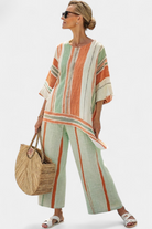 Barbie | Elegant Asymmetrical Top & Wide-Leg Pants