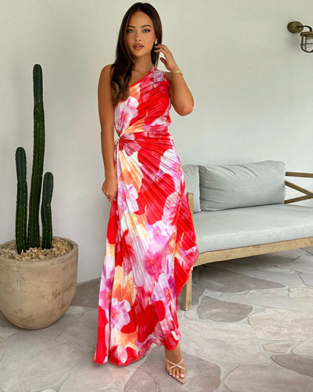 Yessenia | Vibrant Tropical Evening Dress