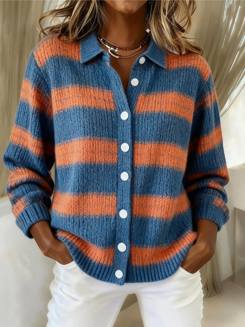 Yesenia | Striped Hoodie Blouse