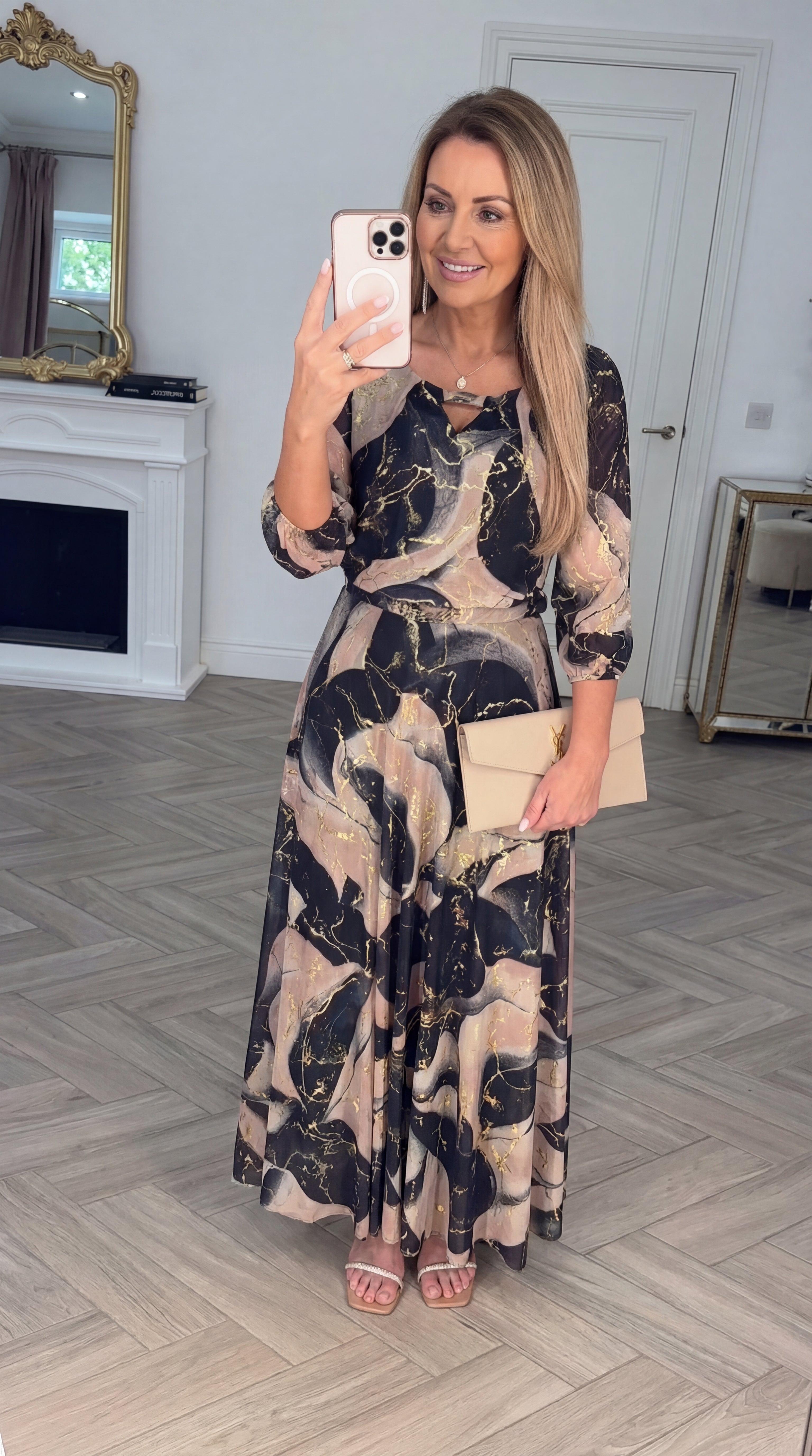 Adela | Line Maxi Dress