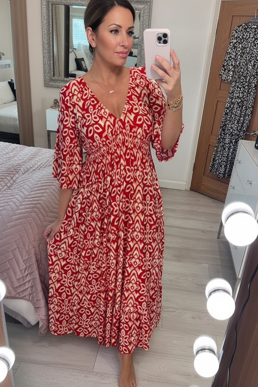 Agnes | Bohemian Midi Dress