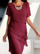 Marlen | Silk Chiffon Pleated Dress