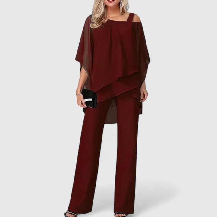 Delores | Elegant Two-Piece Pant Set
